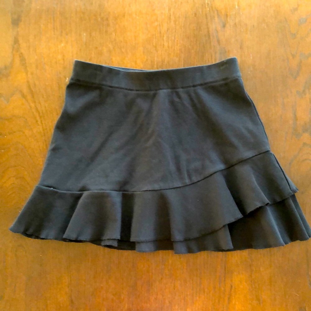 LOFT 100% cotton Ruffle knit skirt